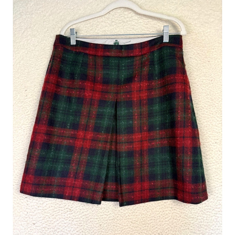 Brooks Brothers Skirt Womens 12 Pleat Plaid A-Line Academia Work Preppy Luxury